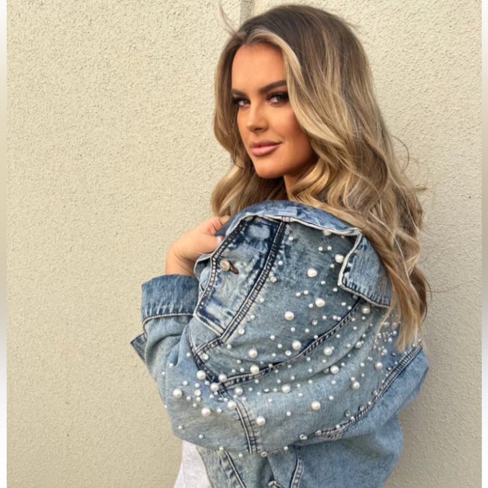 Pearl and Jewel small denim jacket, great for country concert